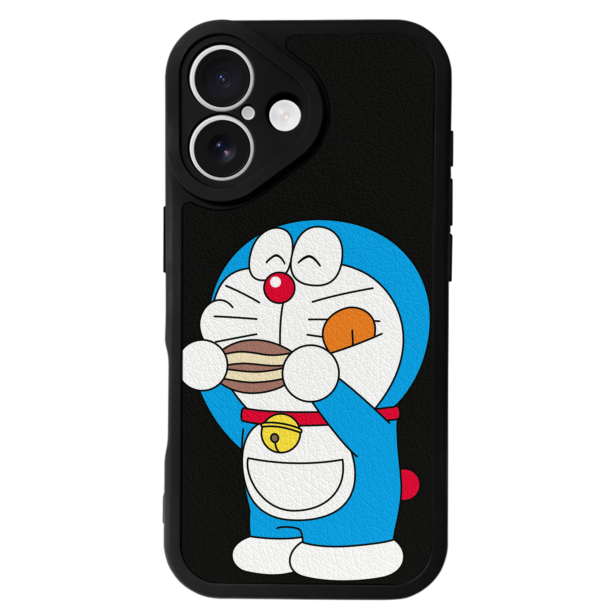 （画像用） ドラえもん Doraemon 【iPhone 16シリーズ対応】シリコンスマホケース（レザー調） 材質：シリコン